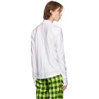 Sankuanz SSENSE Exclusive White Nylon Long Sleeve T-Shirt