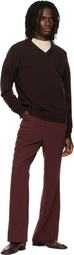 NEEDLES Brown Poly Light Double Cloth Boot-Cut Trousers