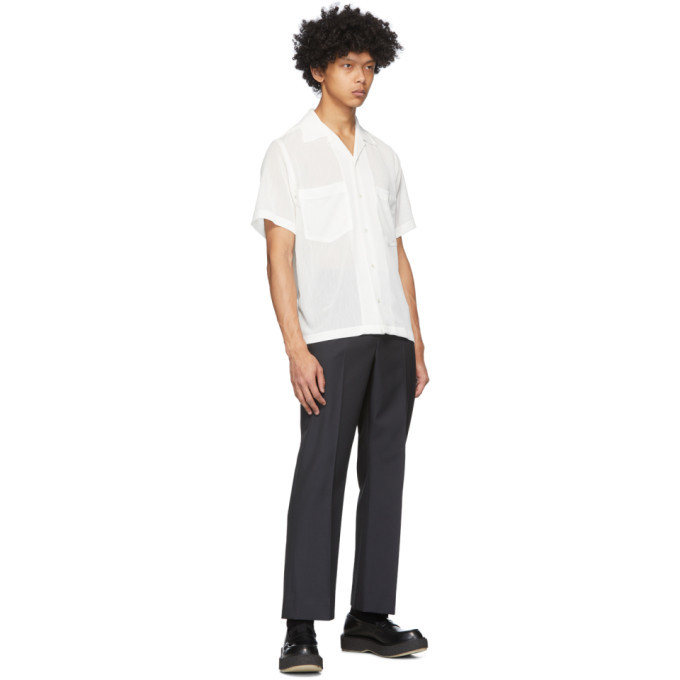 CMMN SWDN White Mesh Dexter Shirt CMMN SWDN