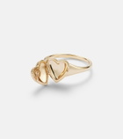 Persée 9kt gold ring with diamond