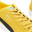 Puma Men's Clyde OG Sneakers in Yellow Sizzle/Puma Black