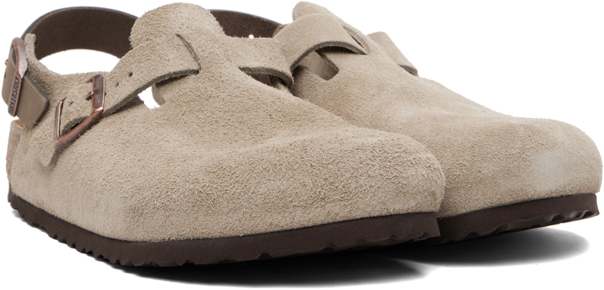Birkenstock Taupe Regular Tokio Slip-on Loafers