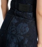 Erdem Floral denim midi dress