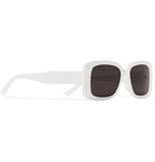 Balenciaga - Square-Frame Acetate Sunglasses - White