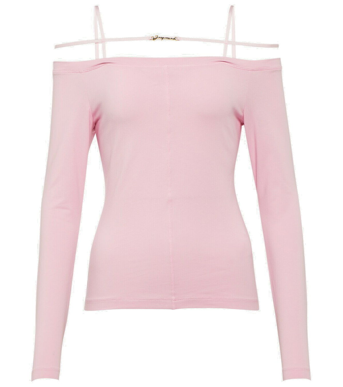 Jacquemus Le T-shirt Sierra cotton-blend top Jacquemus Jacquemus Le T-shirt Sierra cotton-blend top Jacquemus