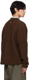 LE17SEPTEMBRE Brown Twisted Cardigan