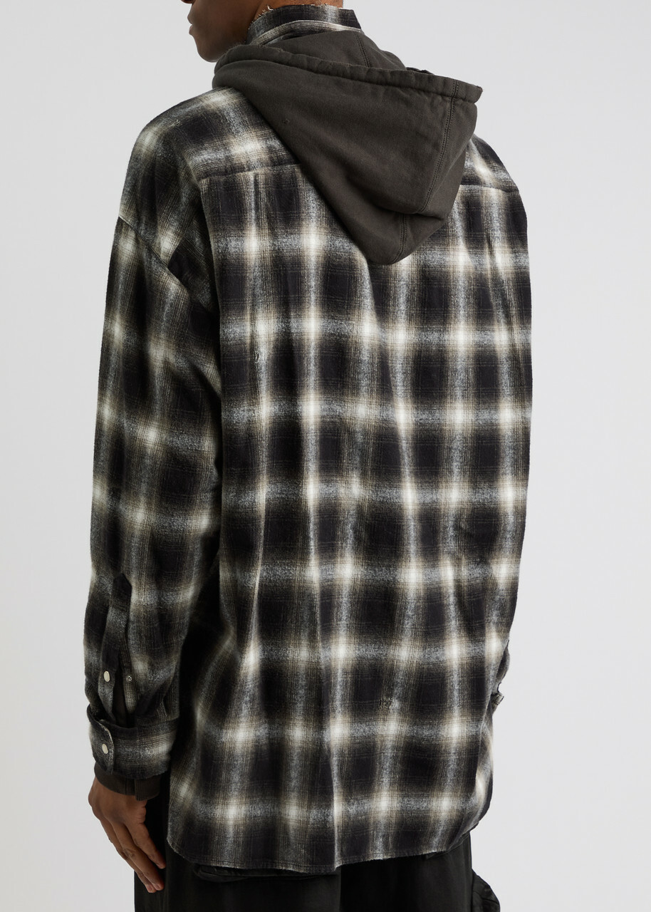 モンブランチ　MIHARA YASUHIRO Hooded Check Maison MIHARA YASUHIRO 【メゾンミハラヤスヒロ】 Hooded Check Shirt