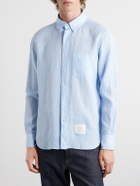 Thom Browne - Garment-Dyed Linen Shirt - Blue