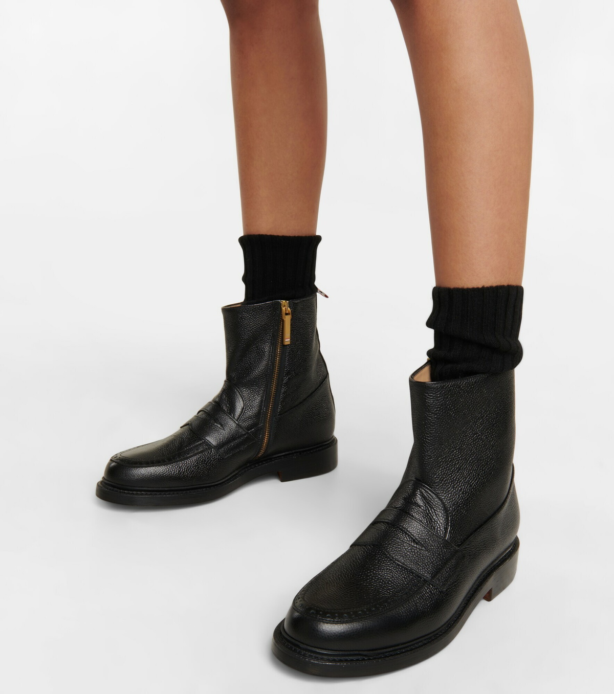 Thom Browne - Leather ankle boots