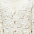 Daily Paper Men's Rajih Knitted Cardigan in Off-White