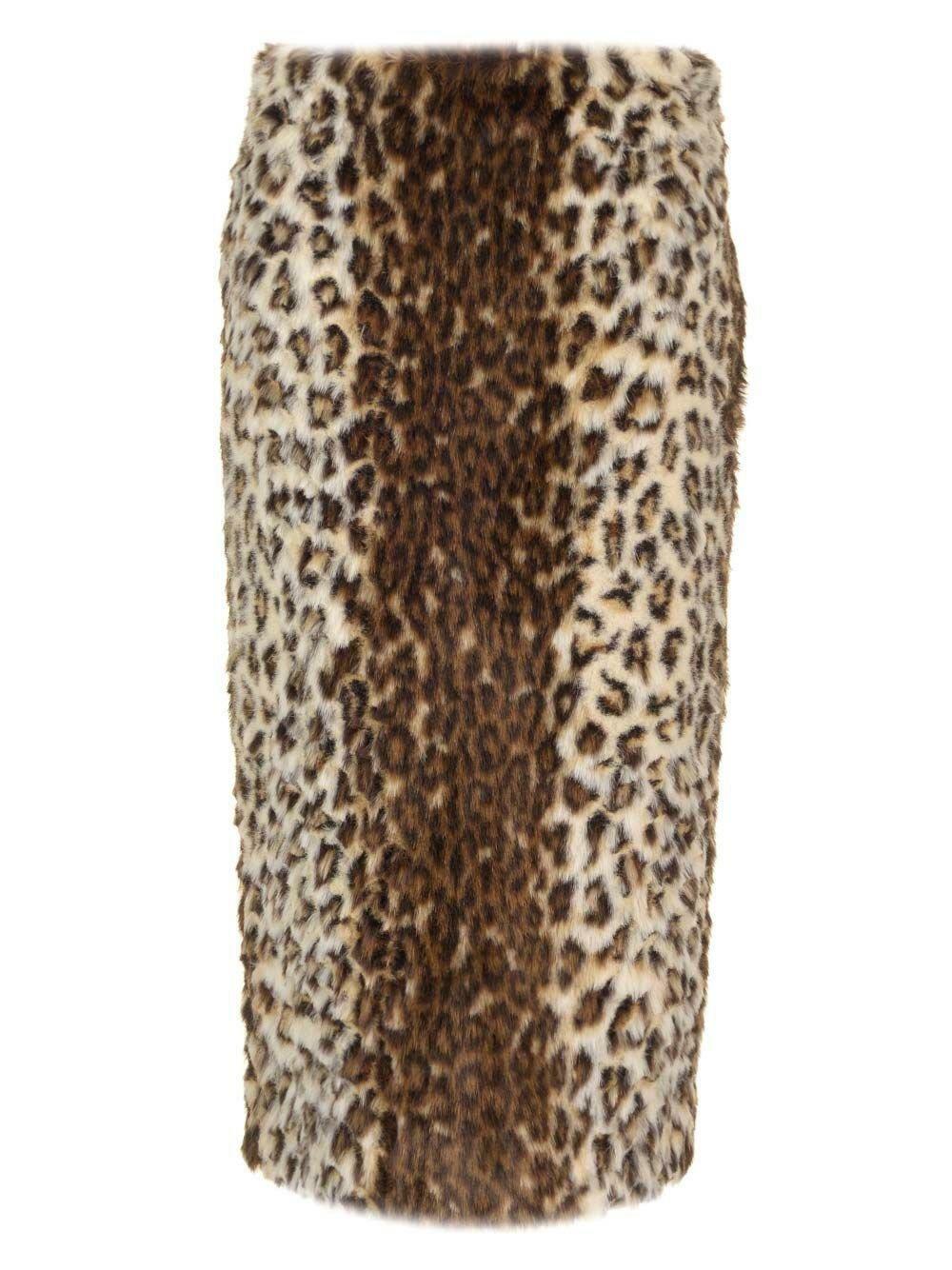 【送料&関税込】Alexander McQueen Leopard Jacquard Pencil Sk Alexander McQueen Damask jacquard pencil skirt Alexander McQueen