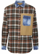 DSQUARED2 - Patchwork Cotton Blend Shirt