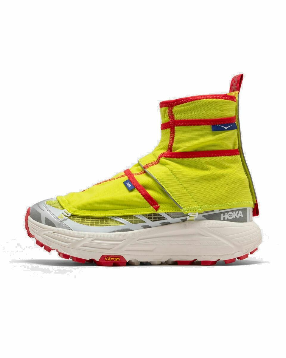 Photo: Hoka One One X Nicole Mclaughlin Mafate Speed Three2 White/Yellow - Mens - High & Midtop/Lowtop