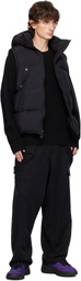 Y-3 Black Puffer Down Vest