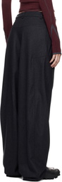 HYEIN SEO Gray Wide Wool Trousers