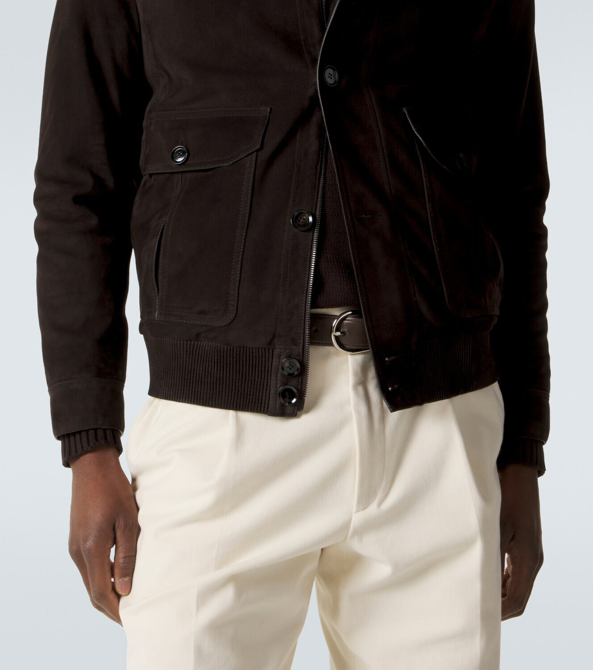 Brioni Suede bomber jacket