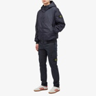 Stone Island Men's Brushed Cotton Canvas Cargo Pants in Navy Blue