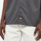 Dickies Men's Short Sleeve Work Shirt in Charcaol Grey