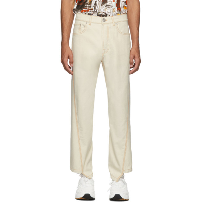 Photo: Lanvin Off-White Twisted Denim Jeans