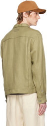 ZEGNA Khaki Flap Pocket Shirt