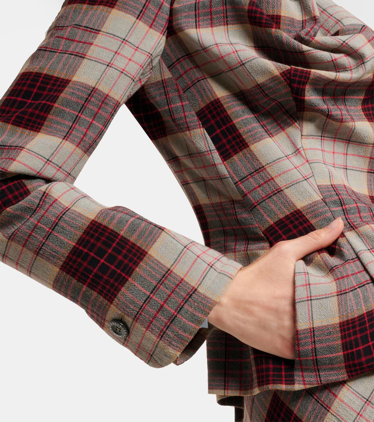 Vivienne Westwood Drunken Tailored checked wool blazer