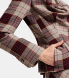 Vivienne Westwood Drunken Tailored checked wool blazer