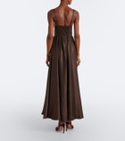 Zimmermann Draped silk maxi dress