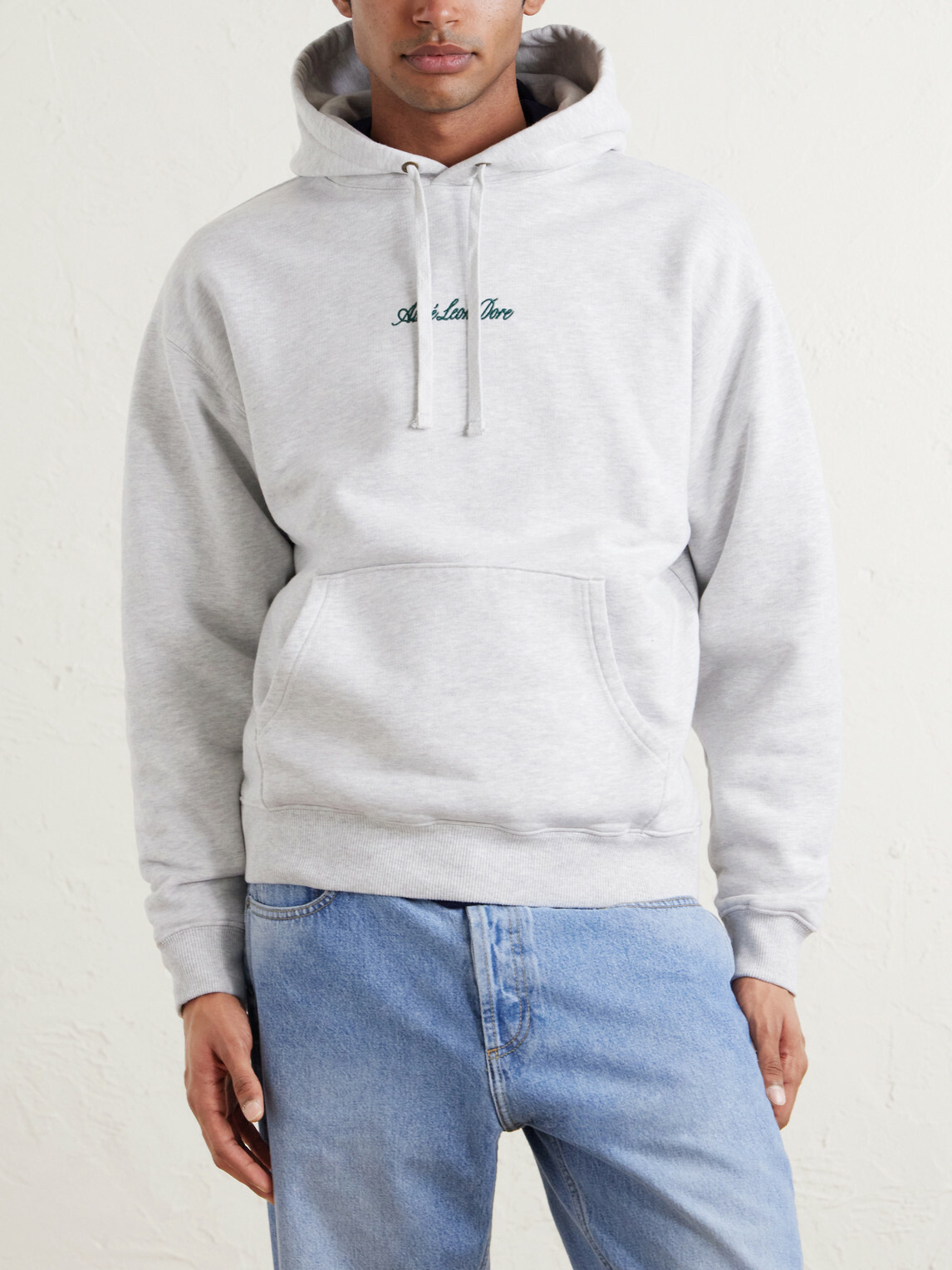 Aimé Leon Dore - Logo-Embroidered Cotton-Jersey Hoodie - Gray
