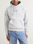 Aimé Leon Dore - Logo-Embroidered Cotton-Jersey Hoodie - Gray