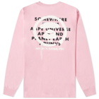AAPE Men's Long Sleeve Spray T-Shirt in Pink