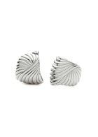 Missoma Ripple Rhodium-plated Stud Earrings - Silver - One Size