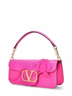 VALENTINO GARAVANI Rose Locò Leather Top Handle Bag