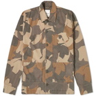 Wood Wood Fabian Camo Print Overshirt