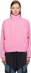 Outdoor Voices Pink Snap Sweatshirt