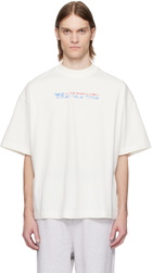 Alexander Wang White Logo-Print Cotton T-shirt