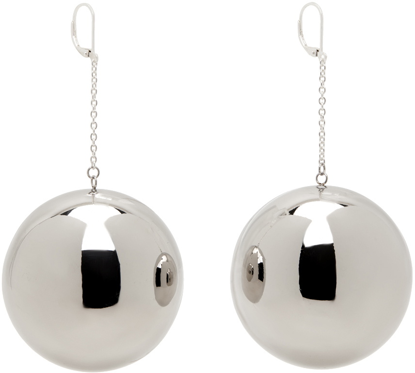 SIMONMILLER Silver Disco Drop Earrings