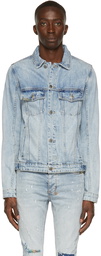 Ksubi Blue Denim Classic Kolor Stitch Jacket