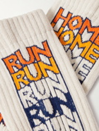 Rostersox - Home Run Intarsia Ribbed Cotton Socks