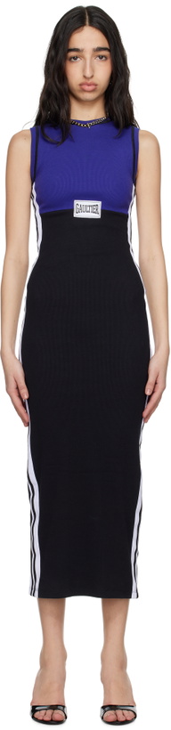 chinese dress ladies Jean Paul Gaultier Black Metallic Maxi Dress – Runway Catalog main image 0
