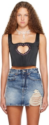 Pristine Black Pleaser Corset