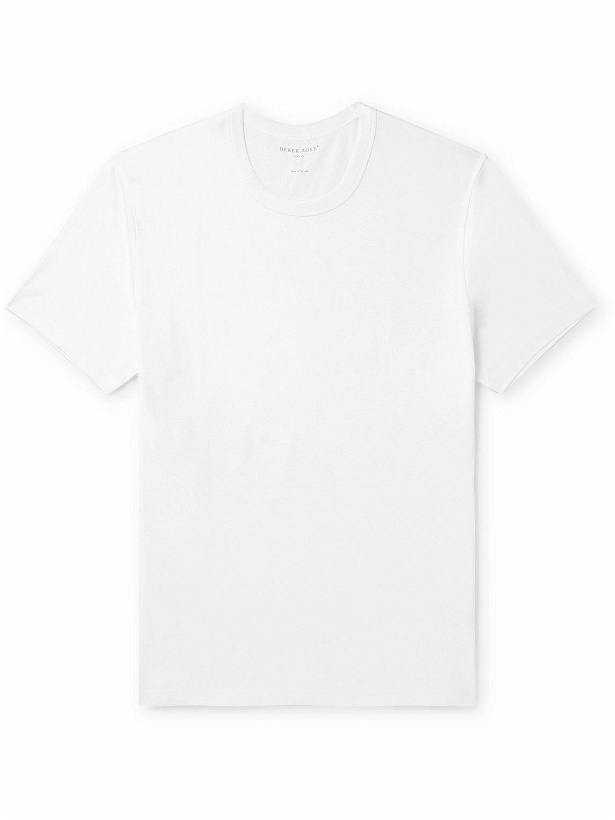 Photo: Derek Rose - Barny 2 Cotton-Jersey T-Shirt - White