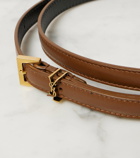 Saint Laurent Cassandre leather belt