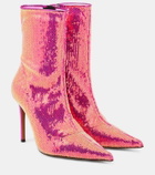 Alexandre Vauthier Sebert sequined ankle boots