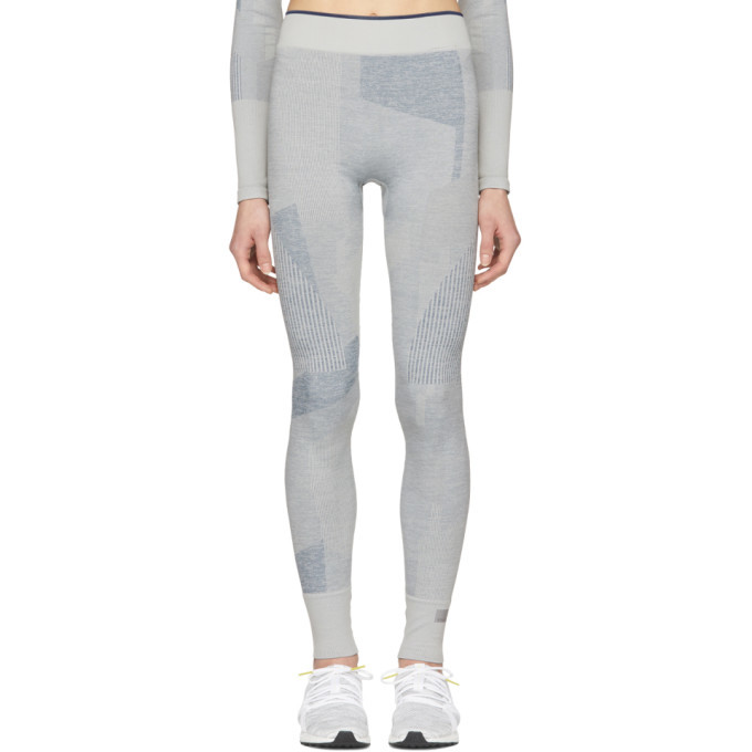 Photo: adidas by Stella McCartney Grey Training Seamless Block Tights