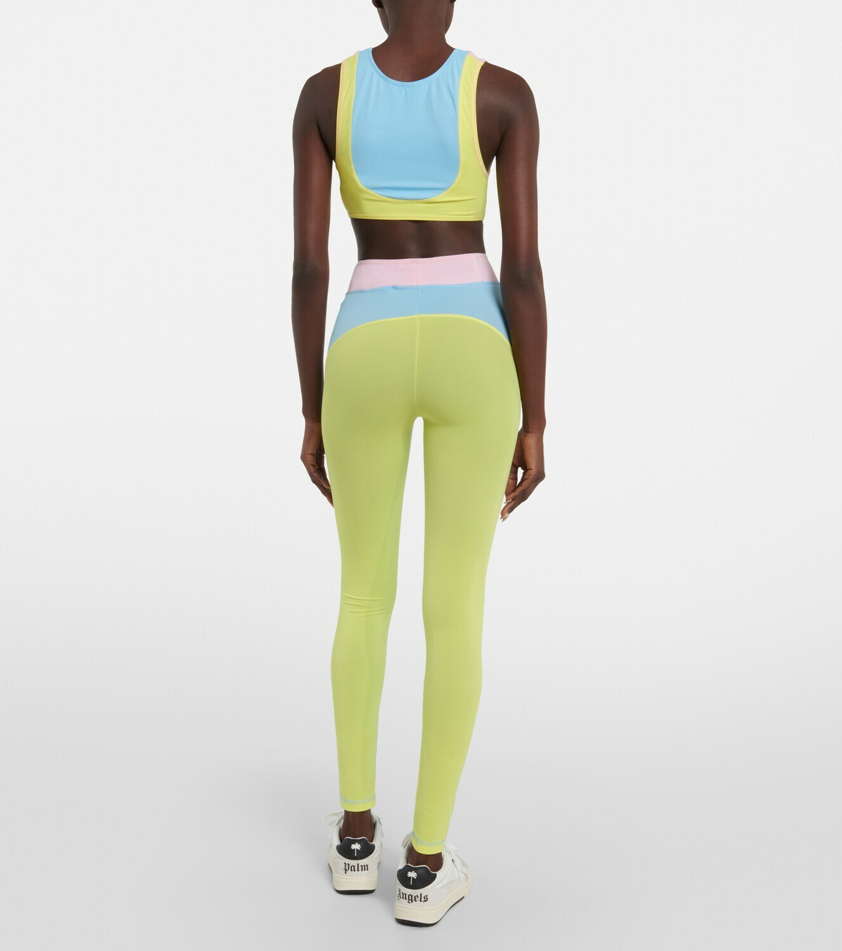 Palm Angels - Logo printed sports bra