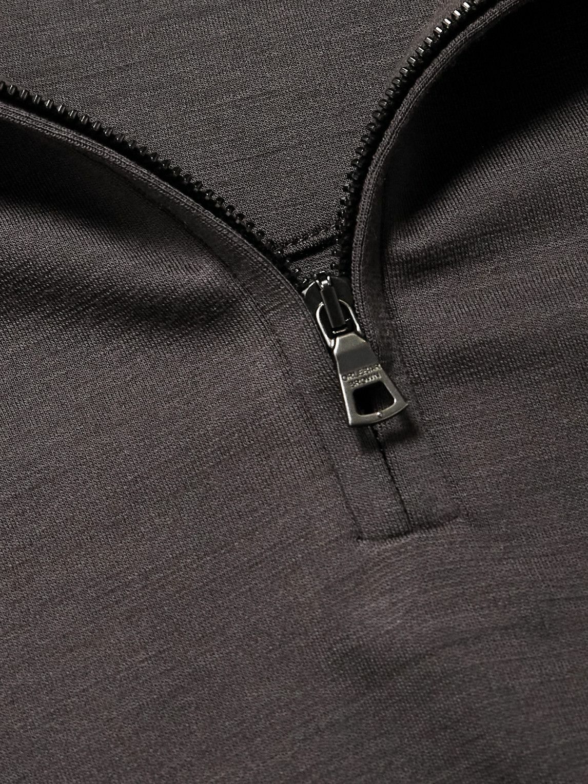 Orlebar Brown - Isar Merino Wool-Jersey Half-Zip Sweatshirt - Brown