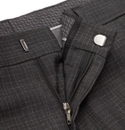 Hugo Boss - Grey Giro Slim-Fit Checked Virgin Wool Suit Trousers - Blue