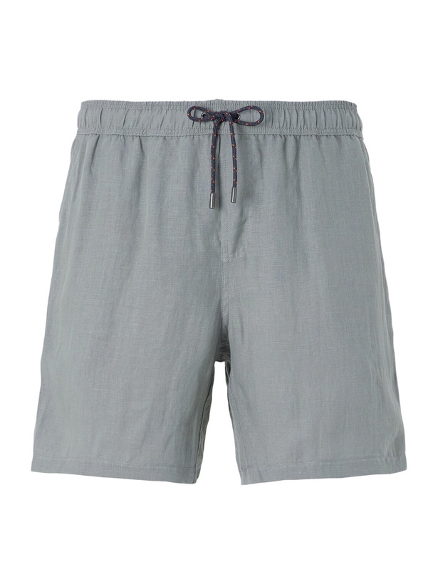 Photo: SEASE - Cod-2 Straight-Leg Hemp Drawstring Shorts - Green
