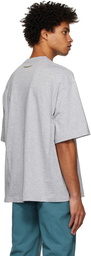 Lanvin Grey Printed Oversized T-Shirt