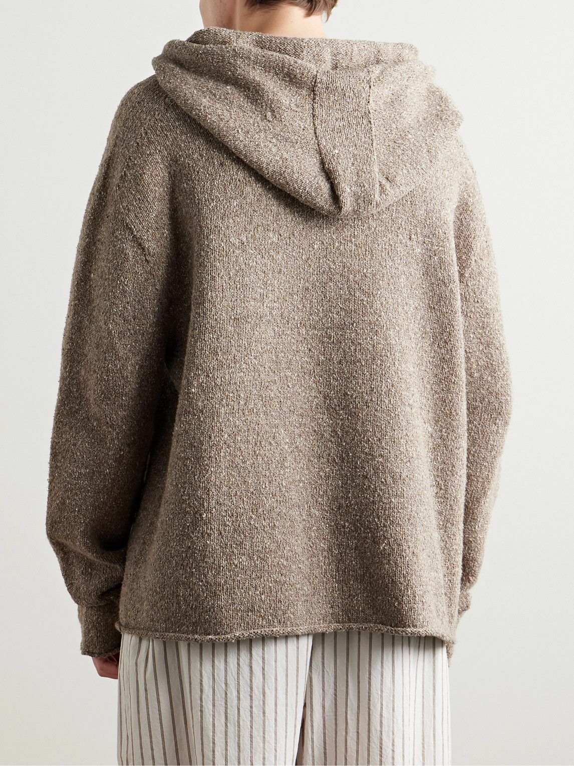 The Row - Yuto Knitted Hoodie - Brown